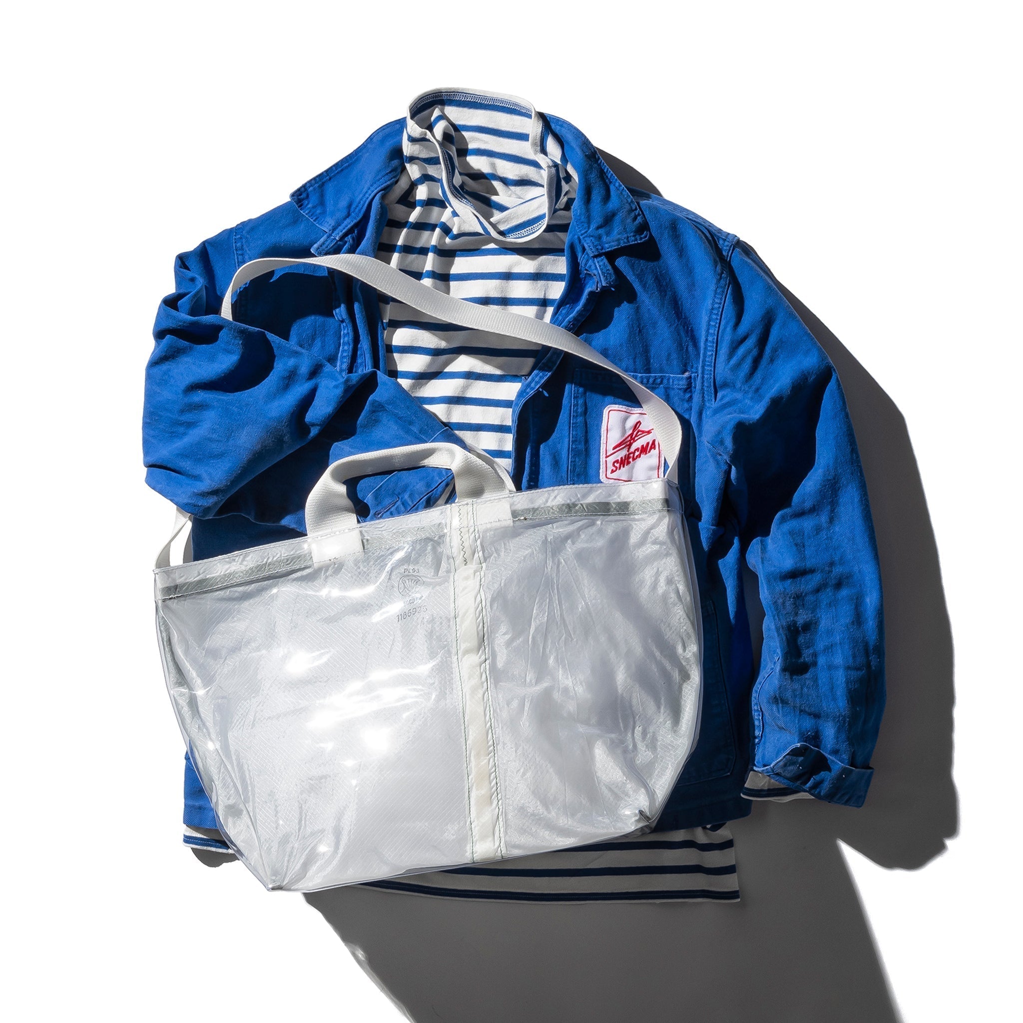 PUEBCO COVERED PARACHUTE SHOULDER BAG - WHITE