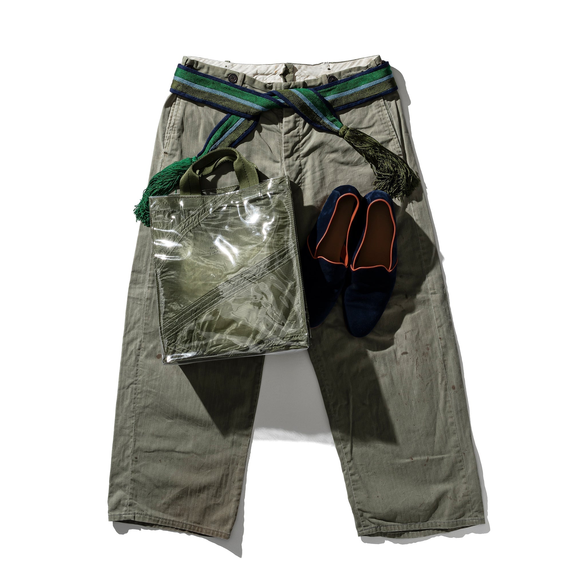 PUEBCO COVERED PARACHUTE DOCUMENT BAG / Olive