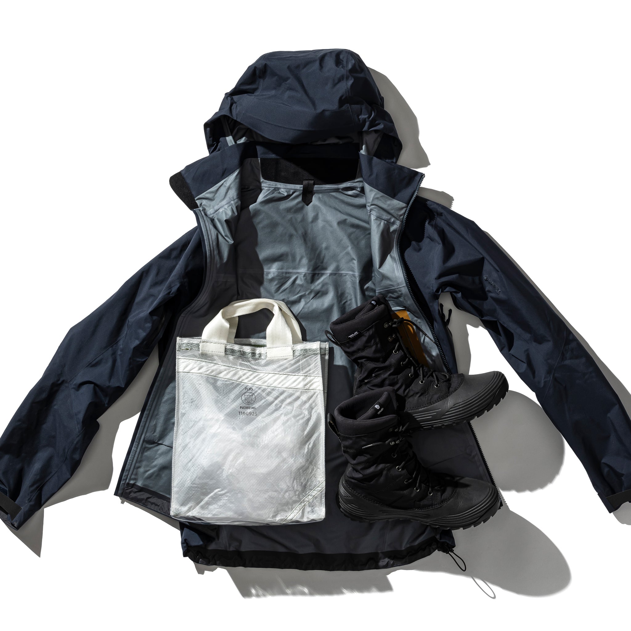 PUEBCO COVERED PARACHUTE DOCUMENT BAG / White