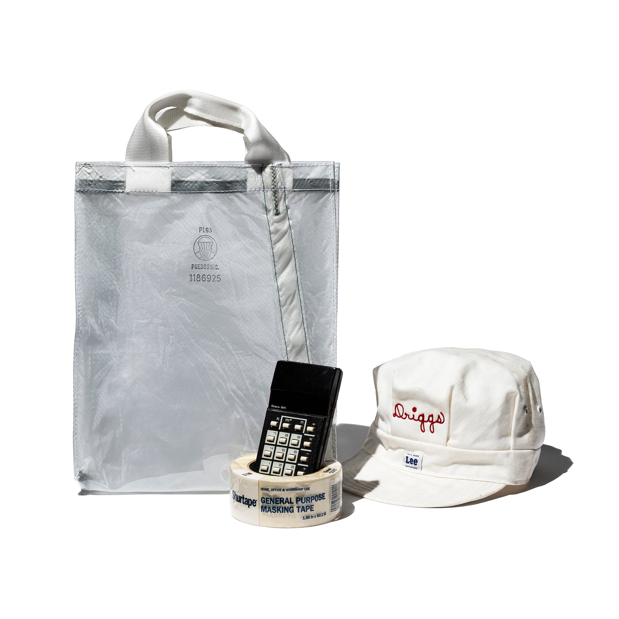 PUEBCO COVERED PARACHUTE DOCUMENT BAG / White