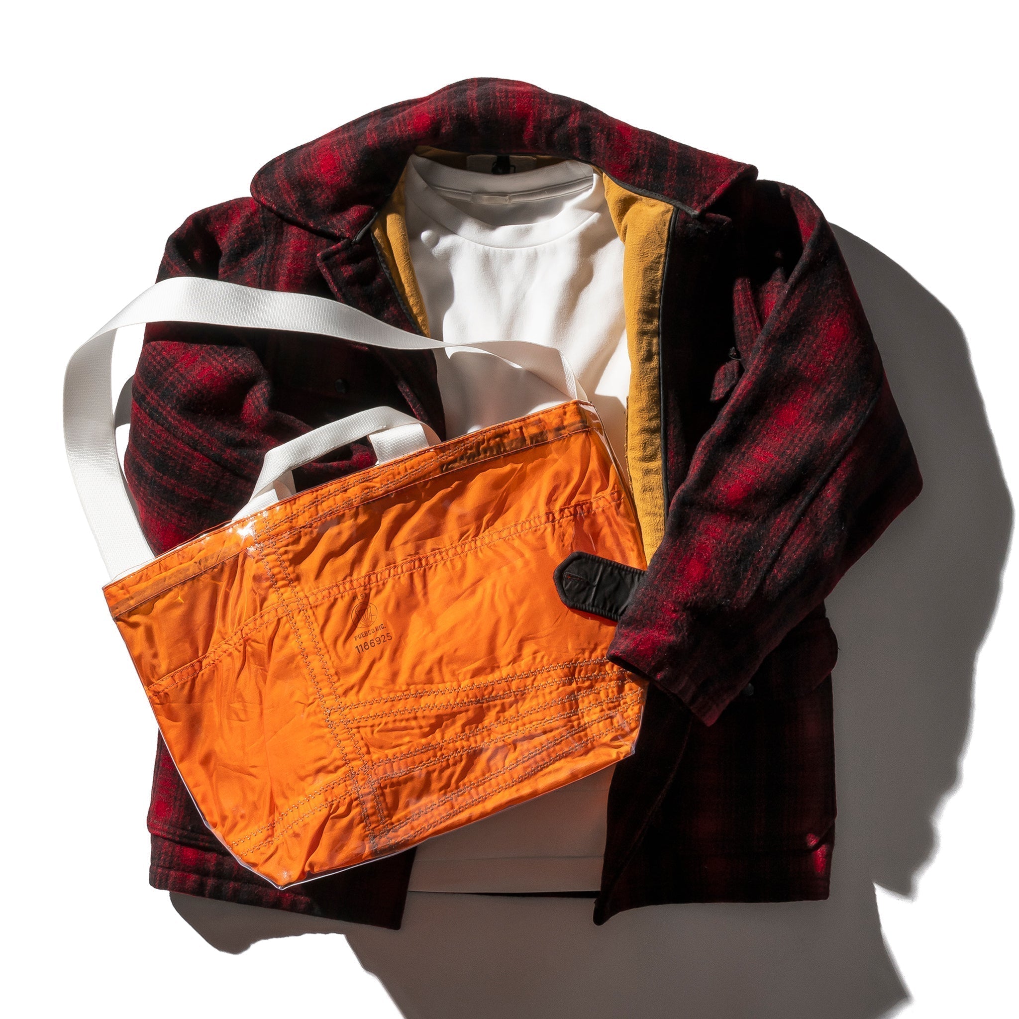 PUEBCO COVERED PARACHUTE DOCUMENT BAG - ORANGE
