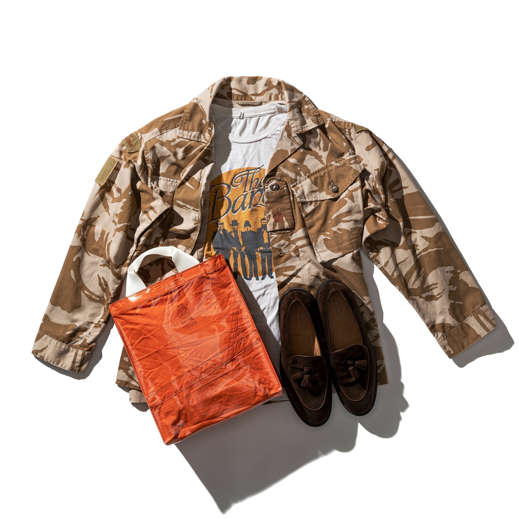 PUEBCO COVERED PARACHUTE DOCUMENT BAG / Orange