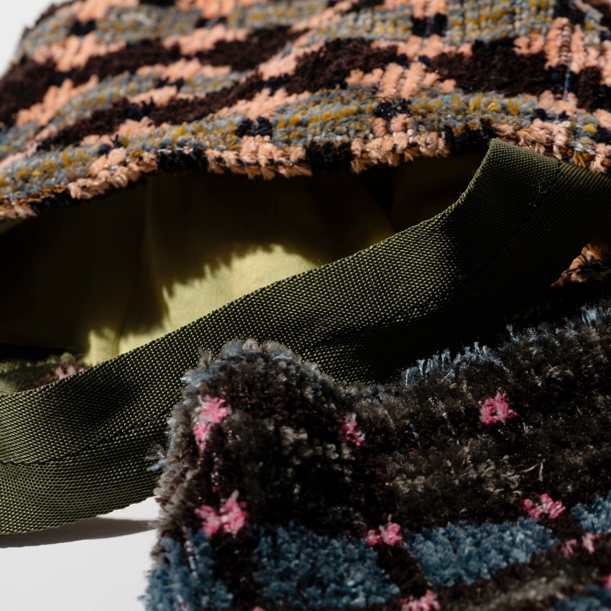 PUEBCO TRUCK SEAT FABRIC BUCKET BAG