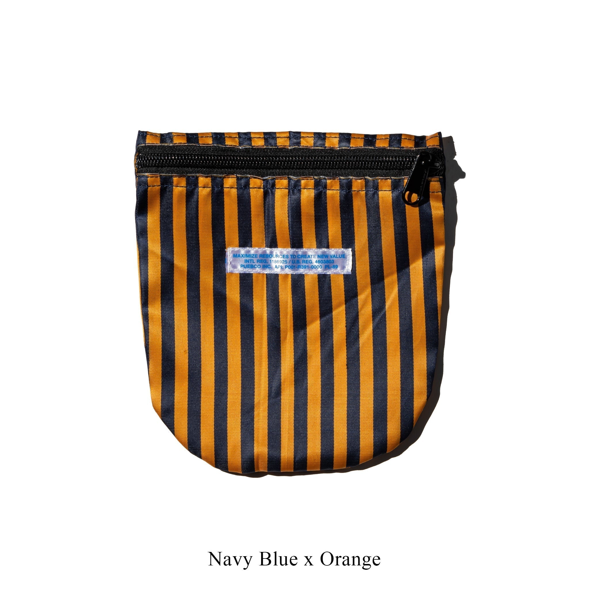 PUEBCO SCHOOL TIE FABRIC SEMICIRCLE POUCH