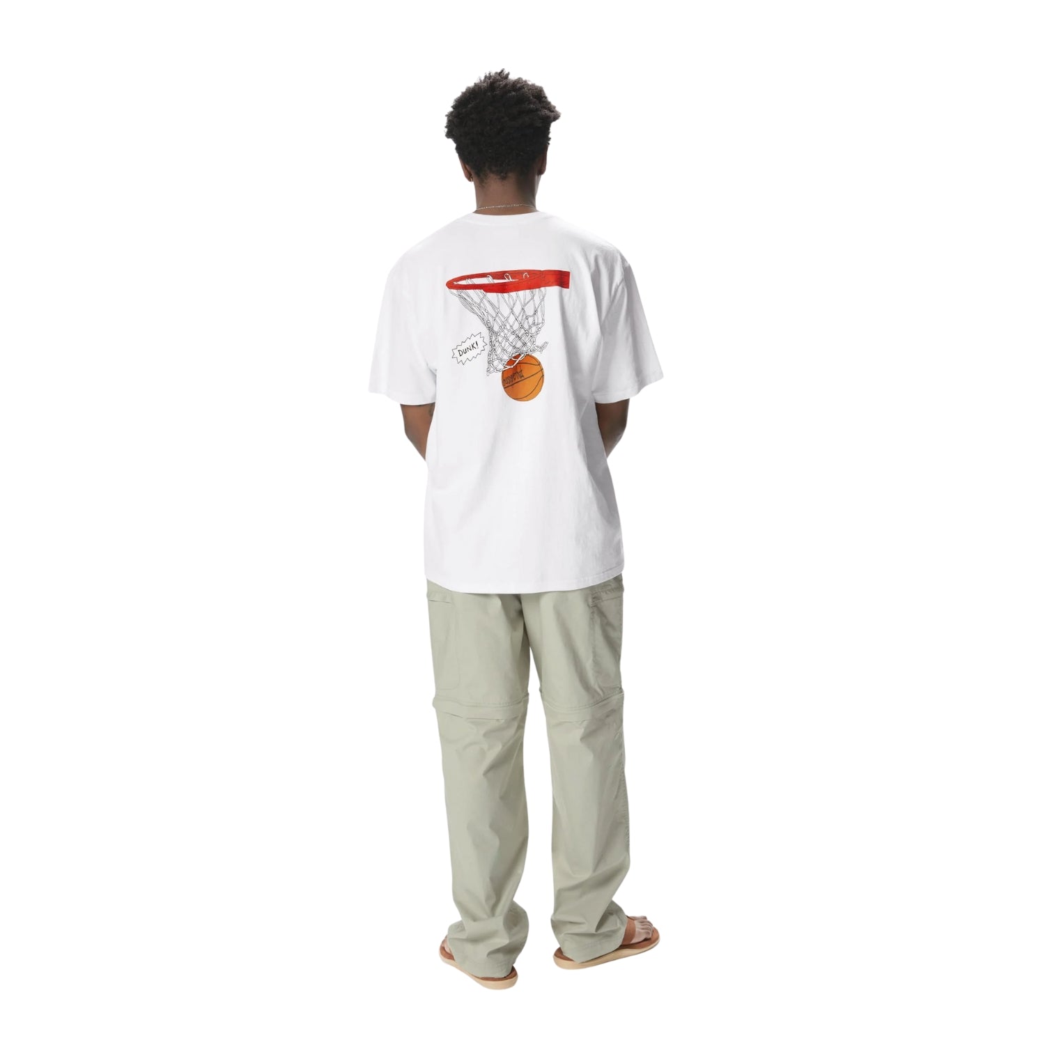 THISISNEVERTHAT DUNK HOOP TEE - WHITE