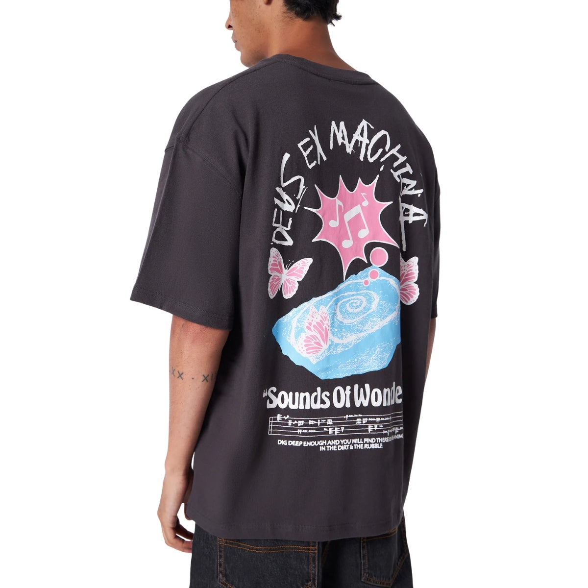 DEUS EX MACHINA WUNDERKIND TEE - ANTHRACITE