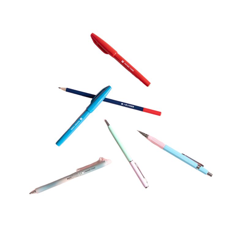 PAPIER TIGRE BALLPOINT PEN - SOFT PINK/GREEN