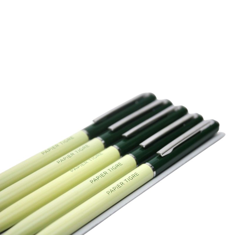 PAPIER TIGRE BALLPOINT PEN - PINE TREE/LIGHT GREEN