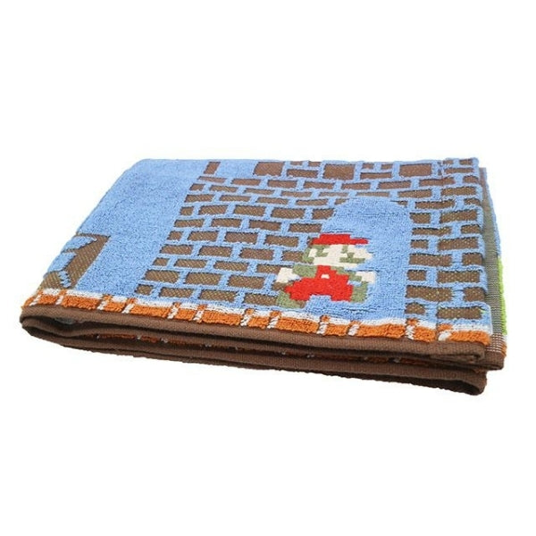 MARUSHIN SUN HEART SUPER MARIO CROSS FIELD LONG FACE TOWEL - MULTICOLOR