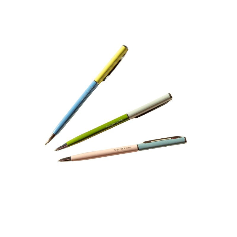 PAPIER TIGRE BALLPOINT PEN - OLIVE/MOON