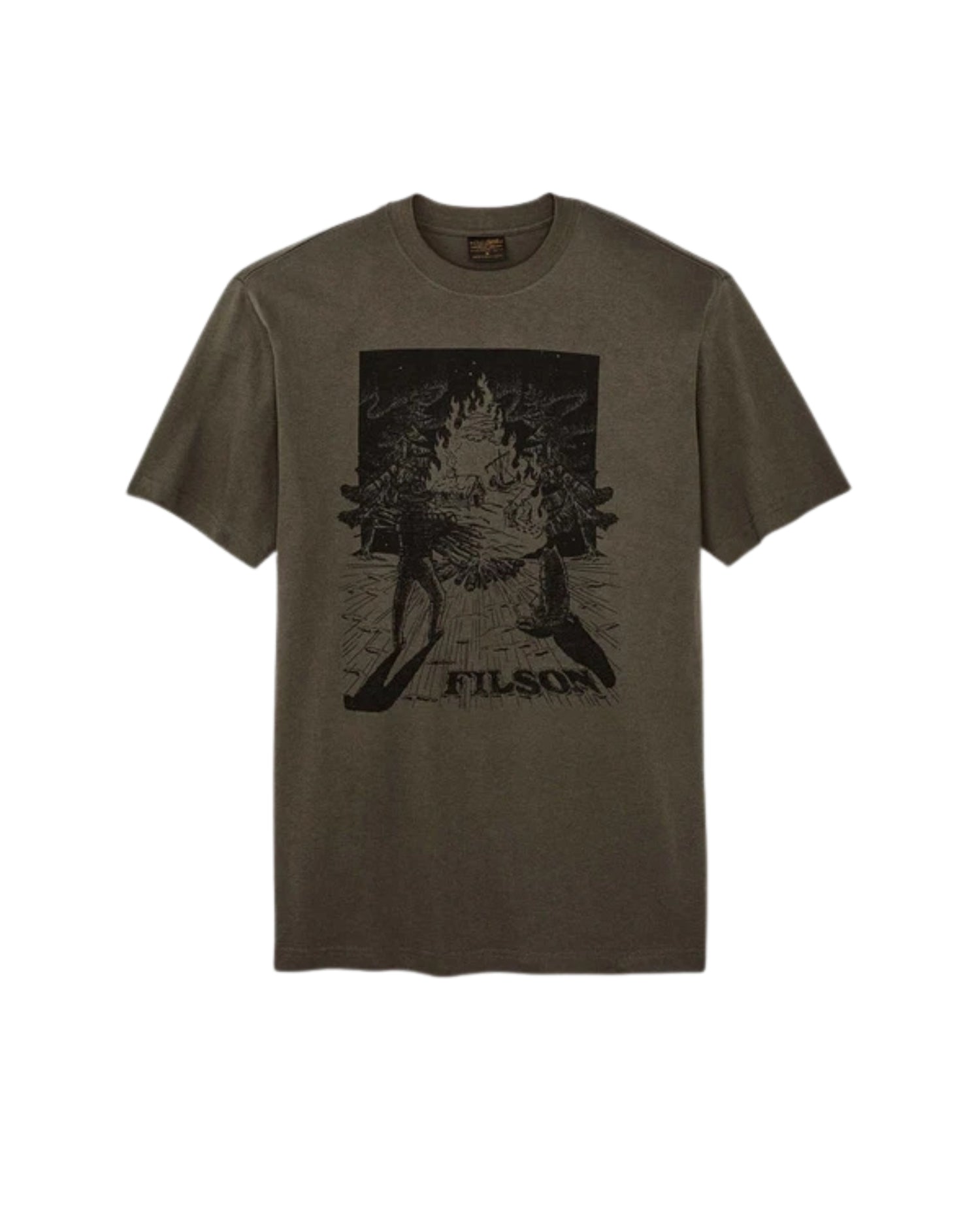 FILSON S/S FRONTIER GRAPHIC T-SHIRT - TARMAC/VISION