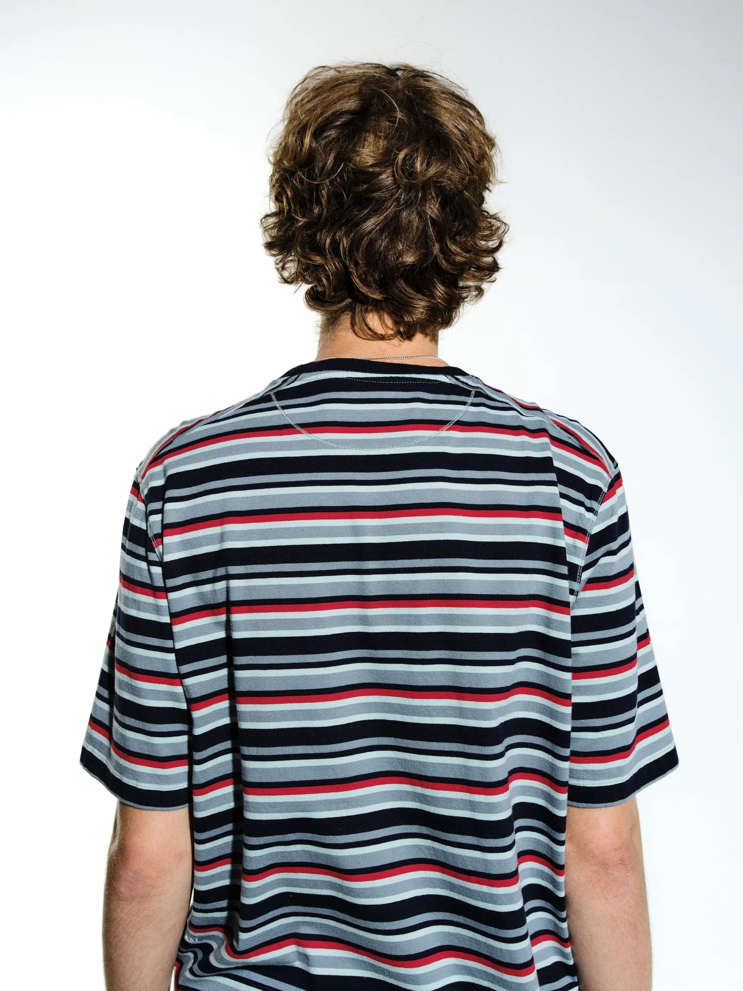 POP TRADING COMPANY STRIPED POCKET T-SHIRT - MULTICOLOUR