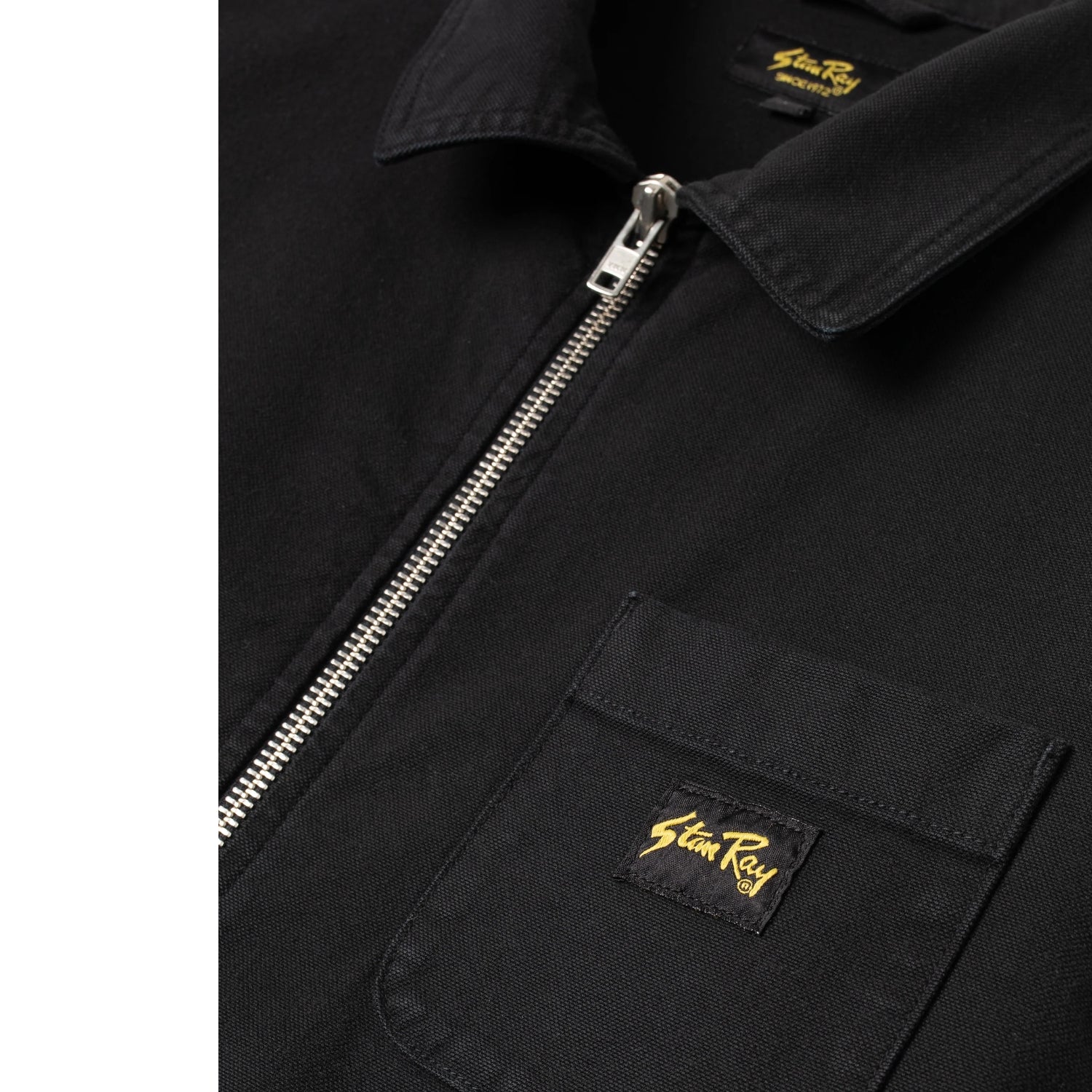 STAN RAY ZIP SHIRT - WASHED BLACK CANVAS