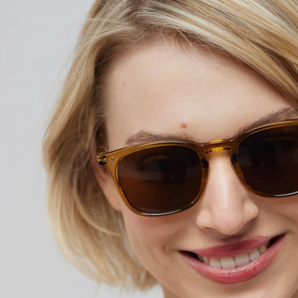 IZIPIZI SUN E GOLDEN GREEN BROWN LENSES - GOLDEN GREEN