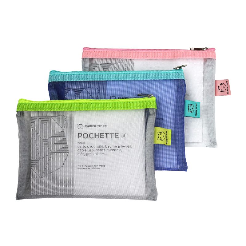 PAPIER TIGRE POCHETTE MESH S - BUBBLEGUM