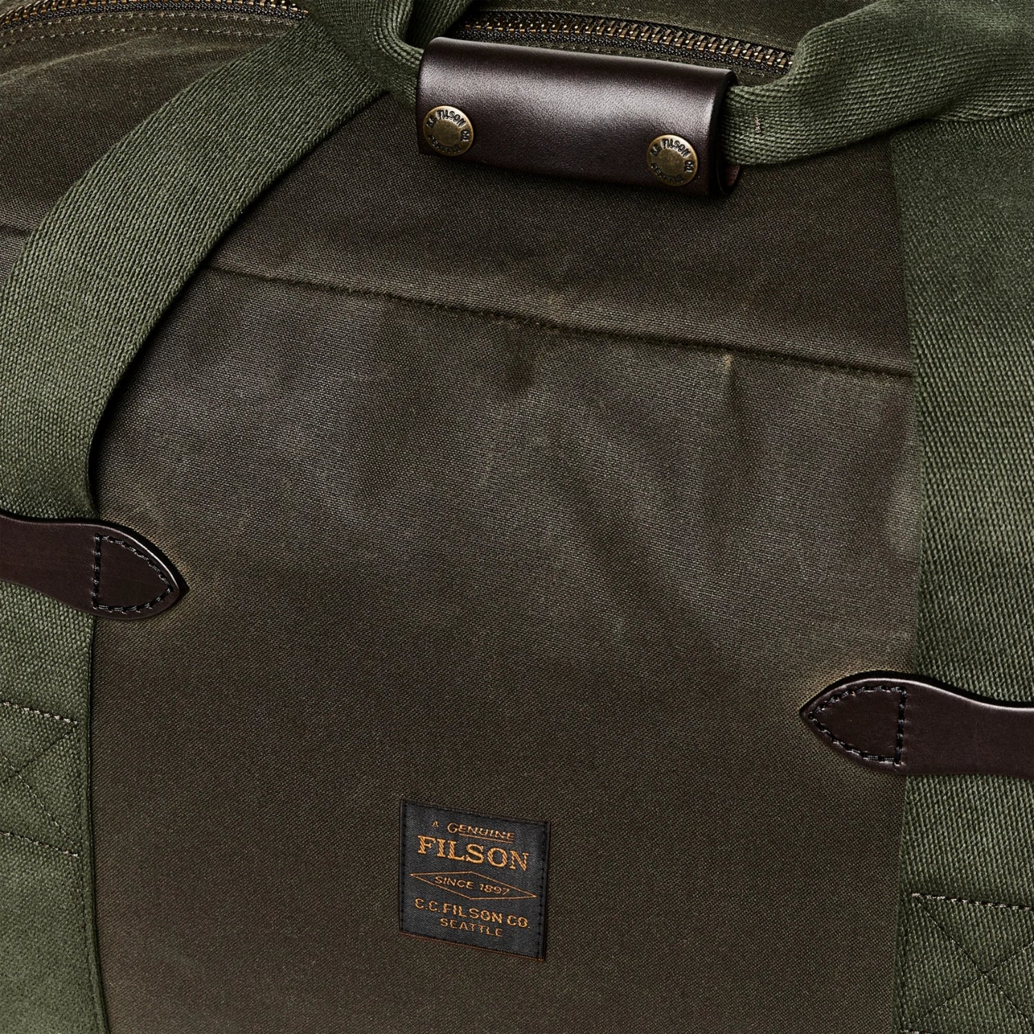 FILSON MEDIUM TIN CLOTH DUFFLE BAG - OTTER GREEN