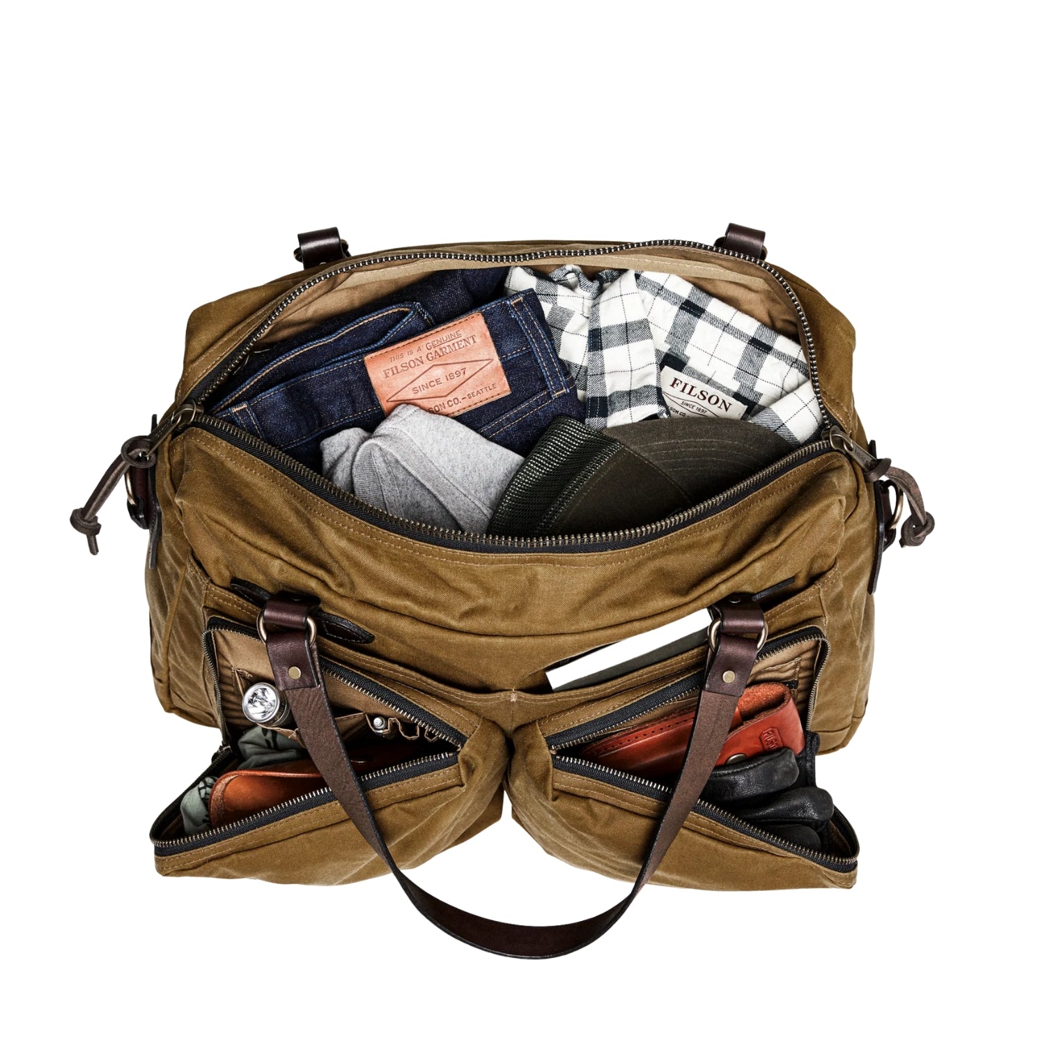 FILSON 48 HOUR DUFFLE - DARK TAN