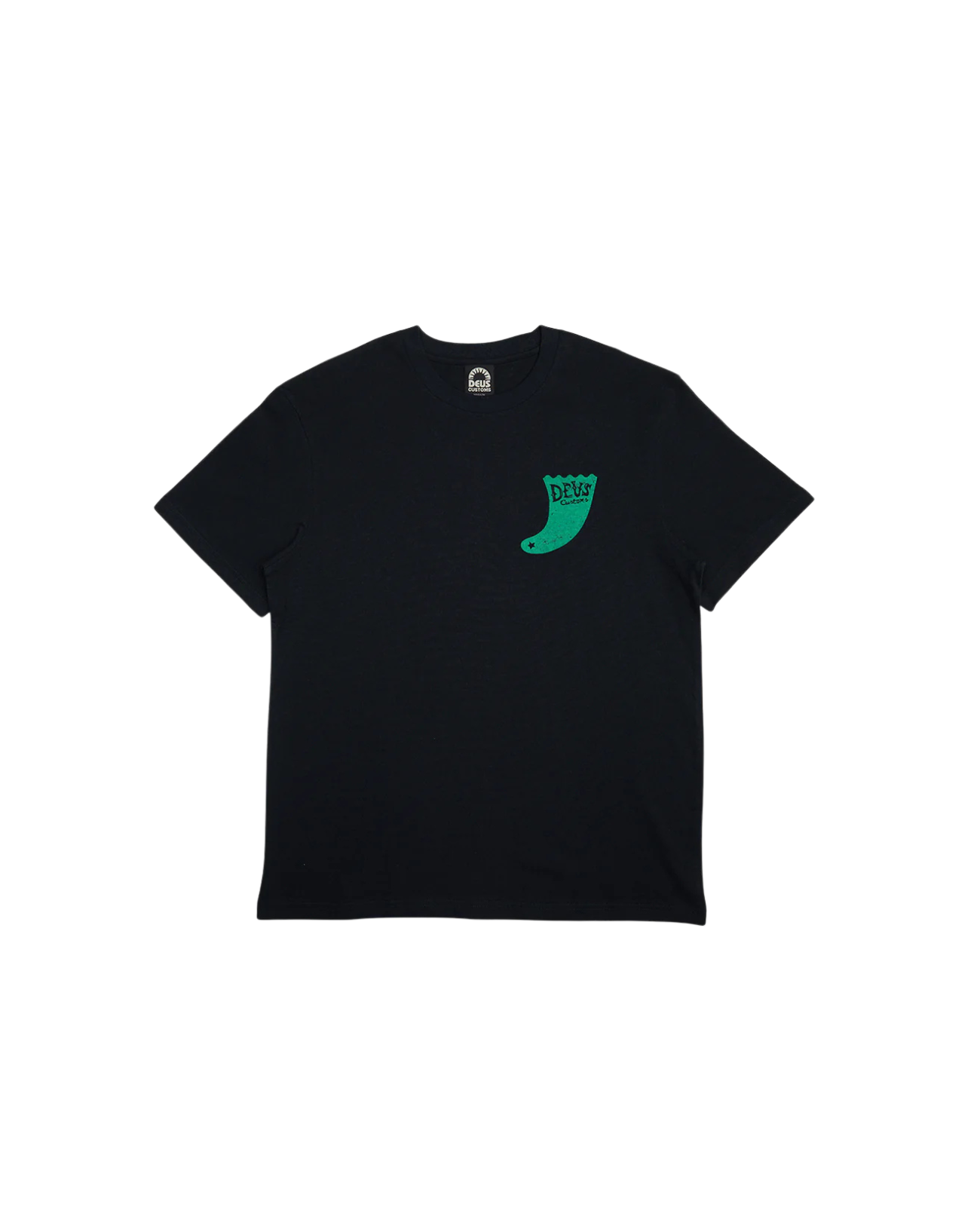 DEUS EX MACHINA SINGLE FIN TEE - BLACK