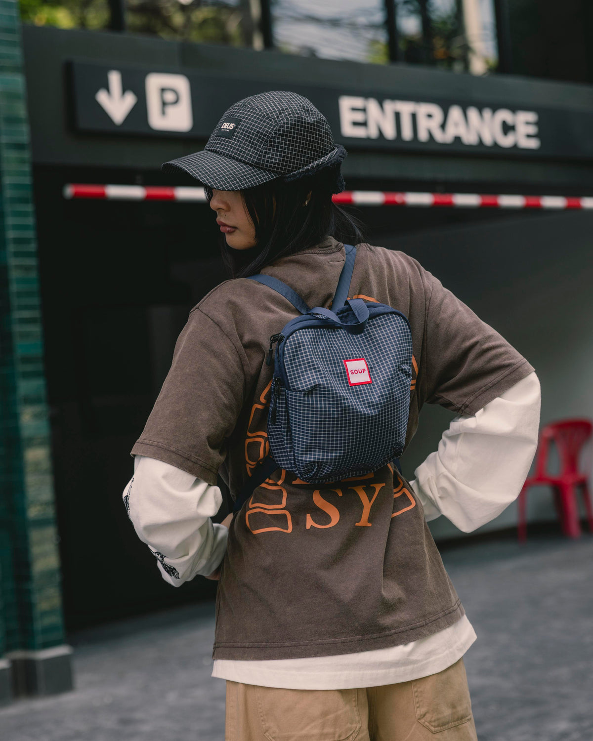 SOUP TABLET CARRY TOTE - NAVY