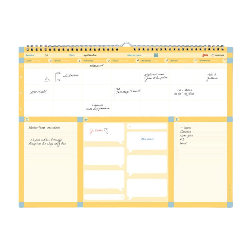 PAPIER TIGRE THE WEEKLY PLANNER X JOW - NO COLOR