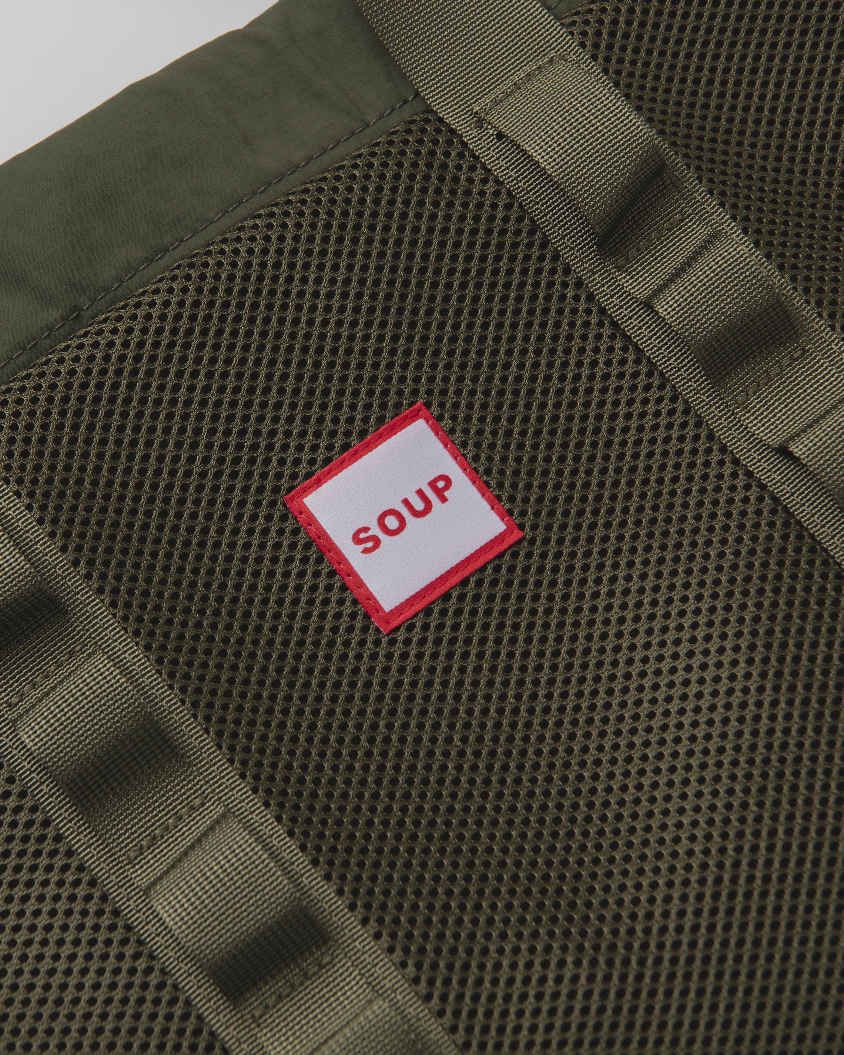 SOUP DAILY SHOPPER TOTE - GREEN KHAKI