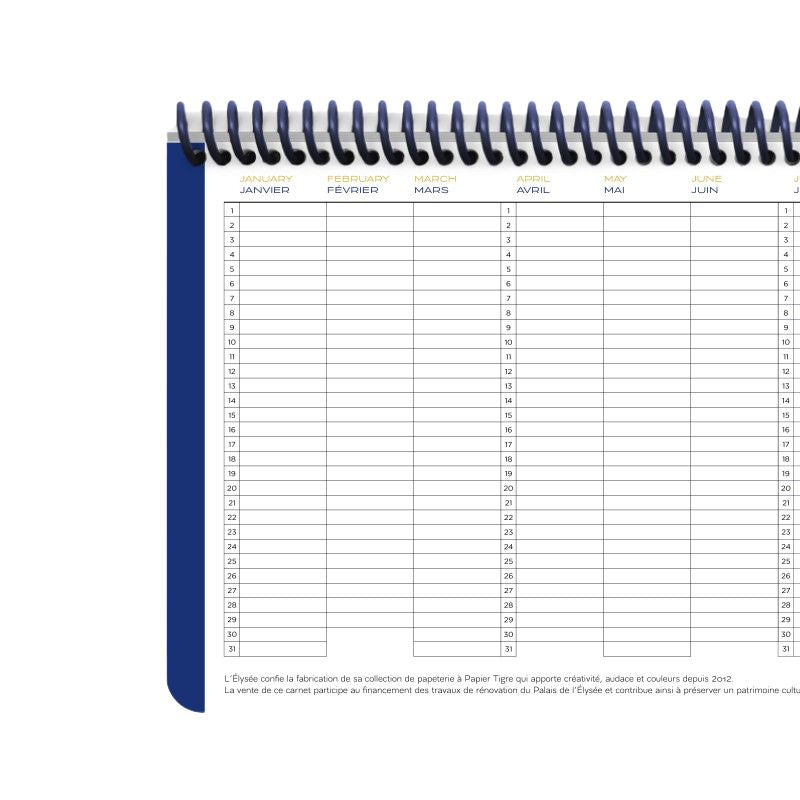 PAPIER TIGRE WEEKLY PLANNER - ELYSEE