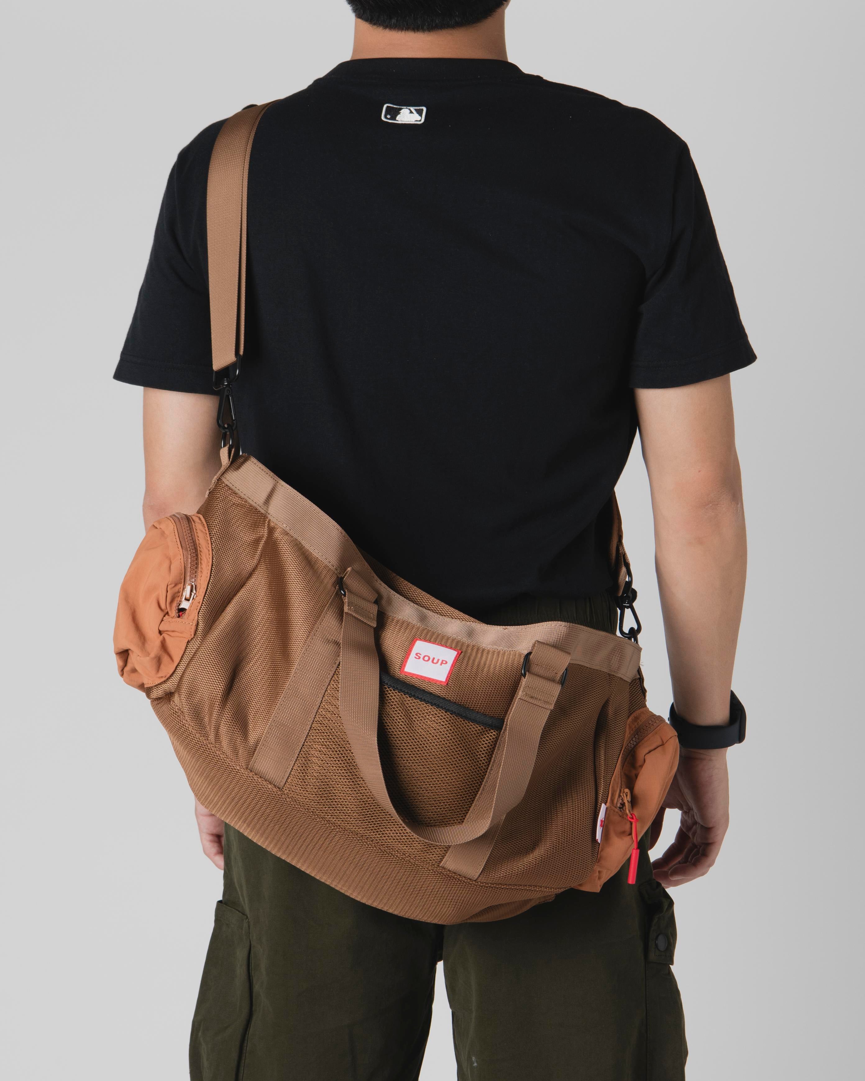SOUP BARREL CROSSBODY - BROWN