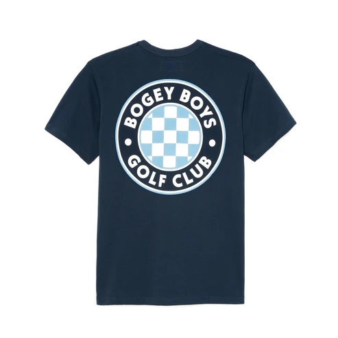 BOGEY BOYS BBGC CHECK T-SHIRT - MIDNIGHT