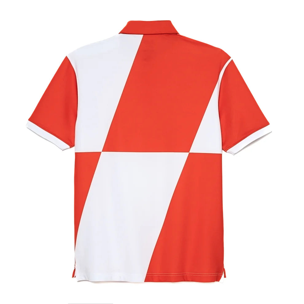BOGEY BOYS SLANTED ATHLETIC POLO - TANGERINE