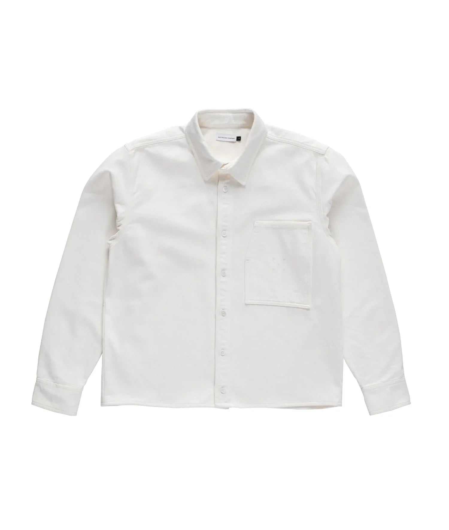 POP BUTTON OVER SHIRT - OFF WHITE