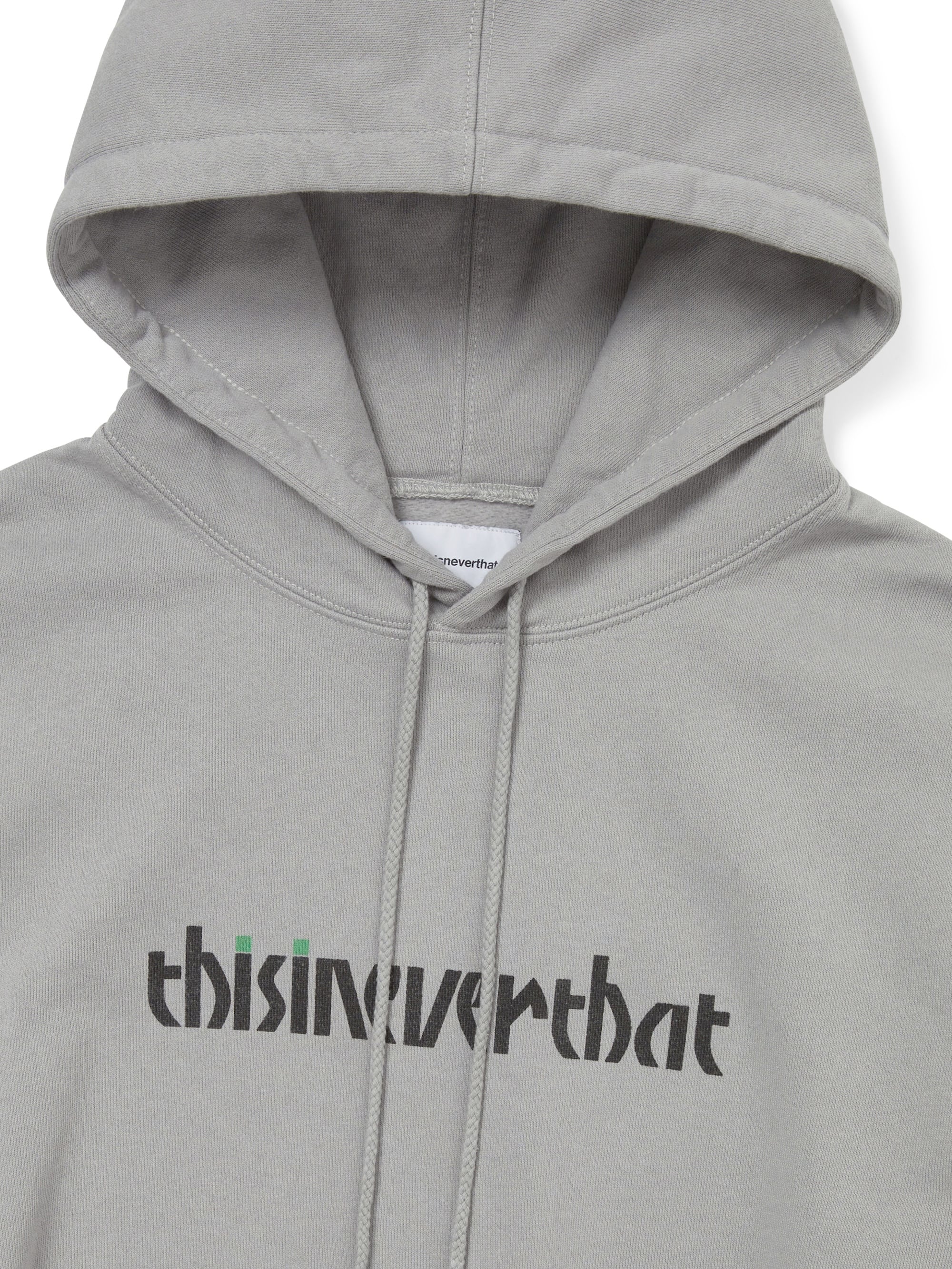THISISNEVERTHAT - CIRCLED NUMBER HOODIE - CONCRETE