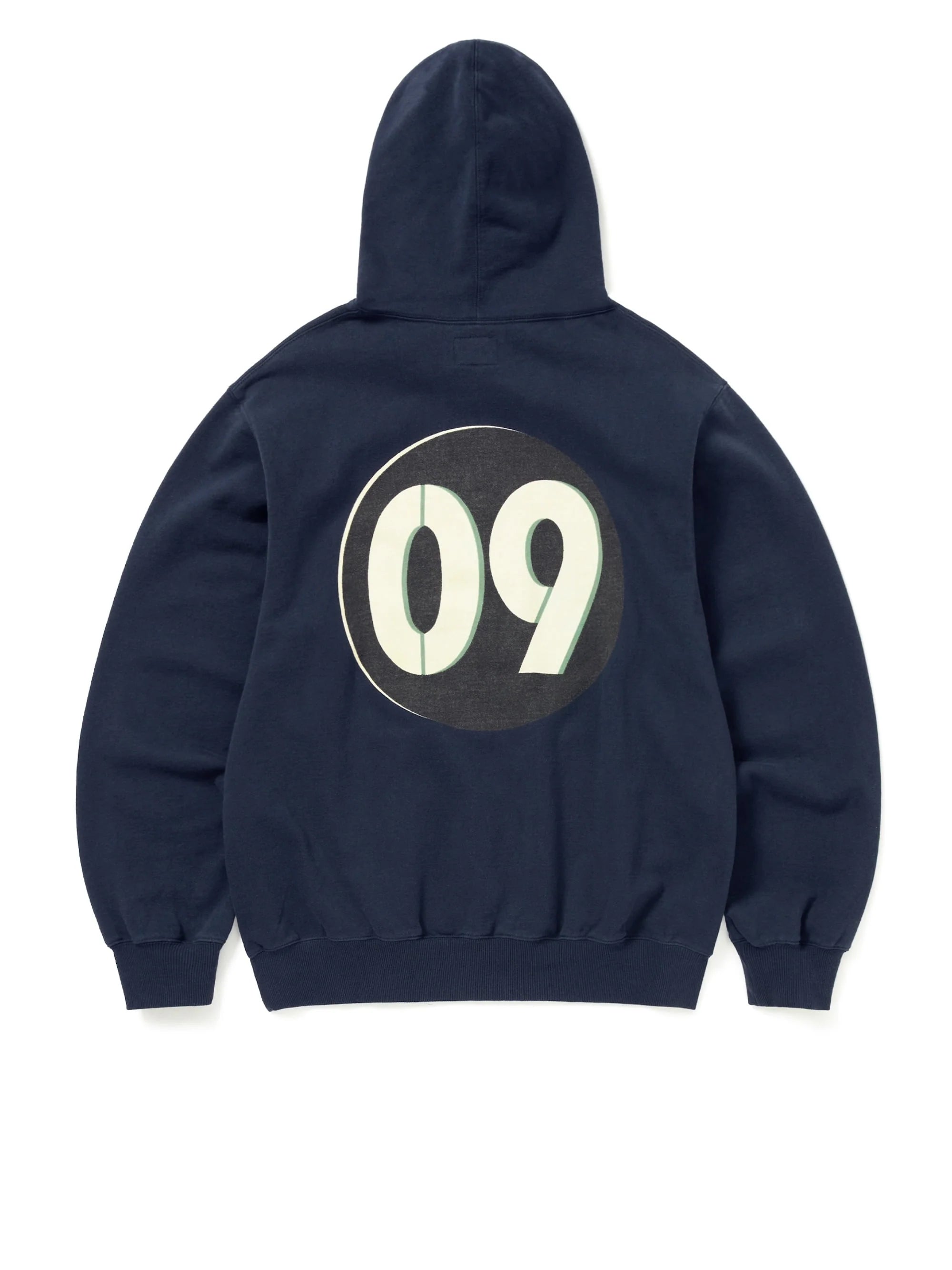 THISISNEVERTHAT - CIRCLED NUMBER HOODIE - NAVY