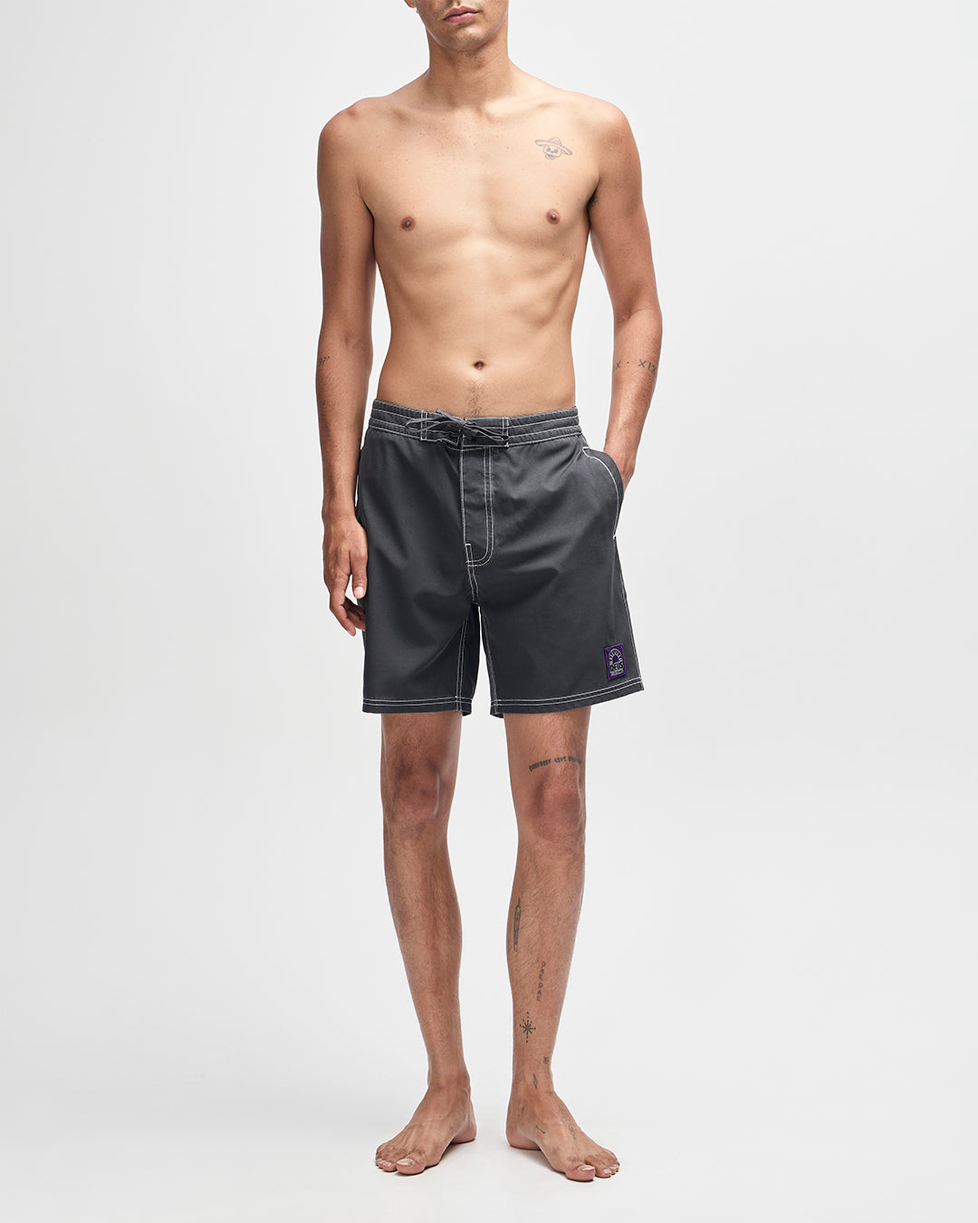 DEUS EX MACHINA AERIAL MESH BOARDSHORT - ANTHRACITE