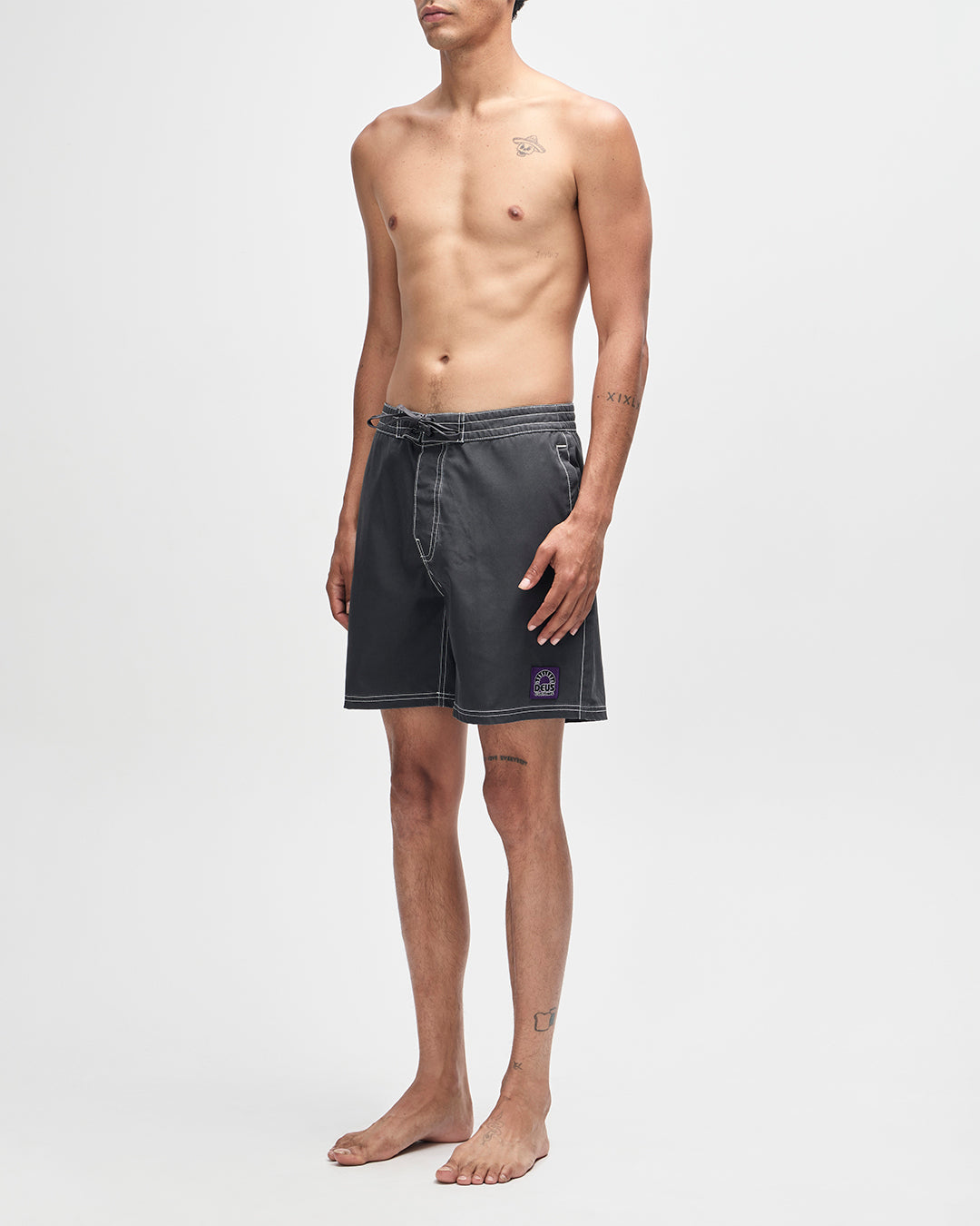 DEUS EX MACHINA AERIAL MESH BOARDSHORT - ANTHRACITE