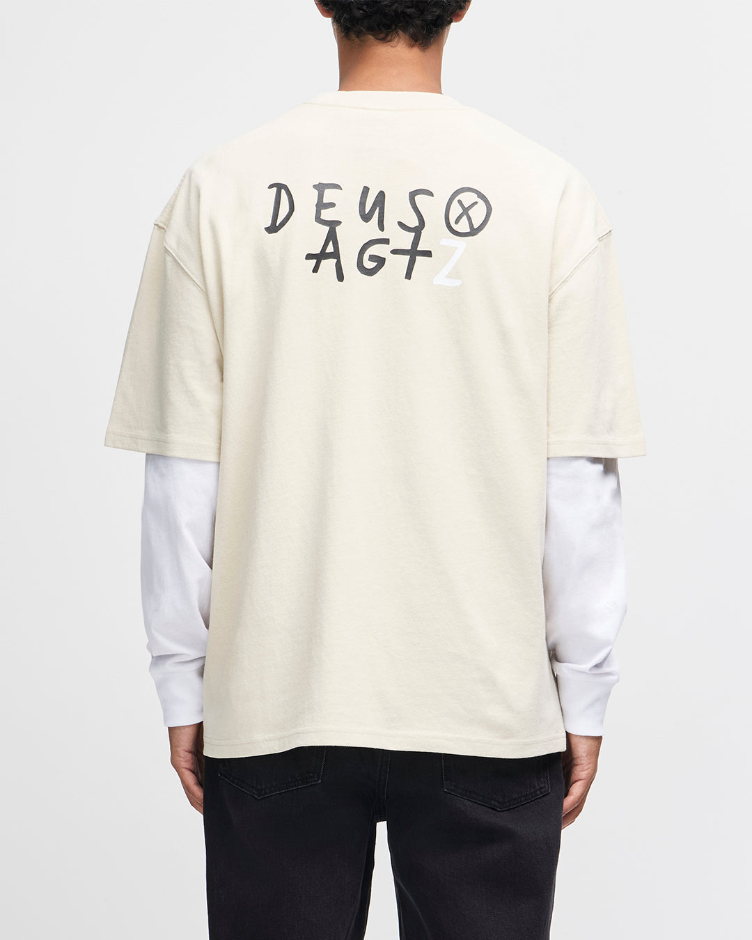 Deus x AGTZ Twin Tail Series Tee - Bone White|Model