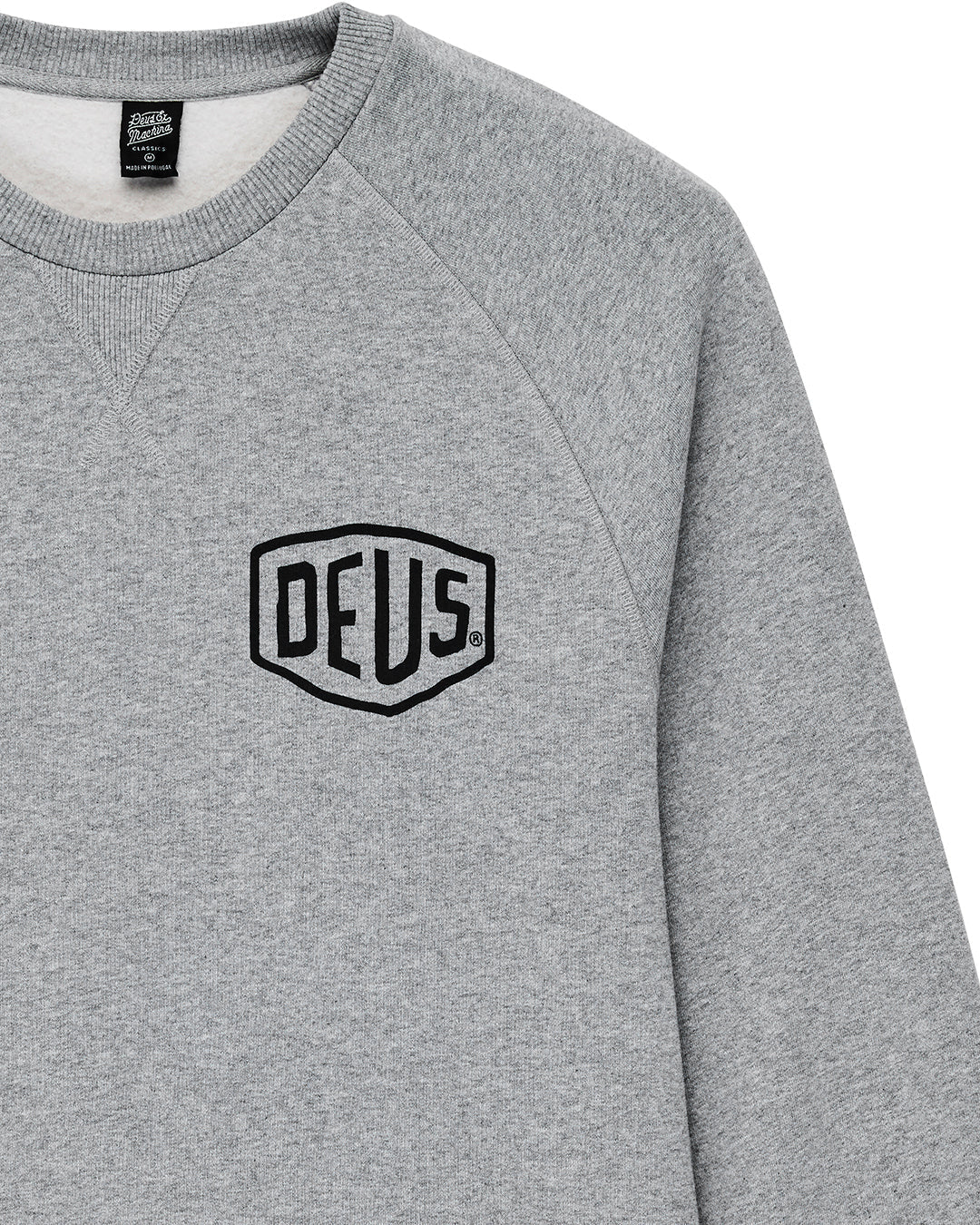 DEUS EX MACHINA VENICE ADDRESS CREW - GREY MARLE
