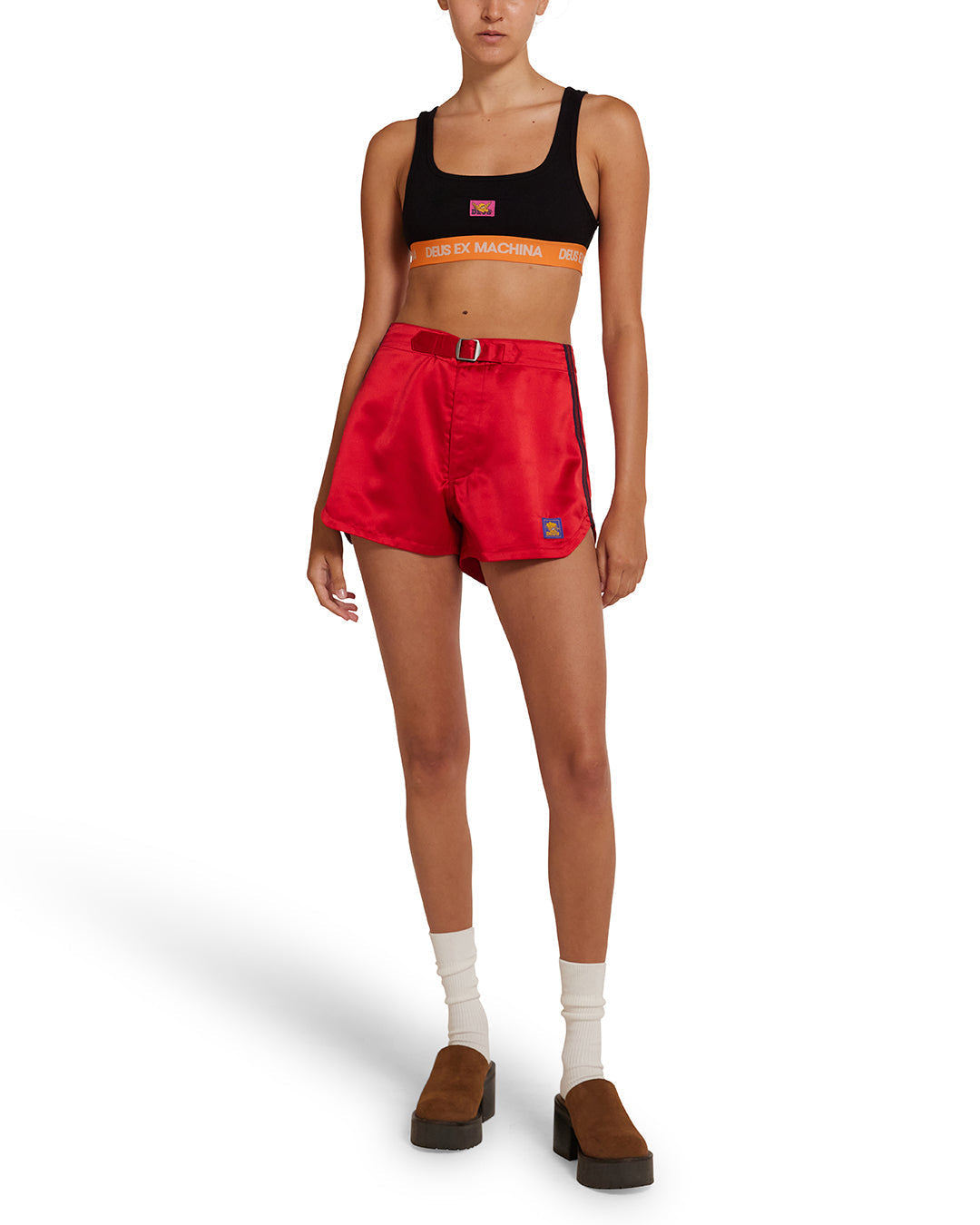 DEUS EX MACHINA JIJI SATIN SHORT - RACE RED