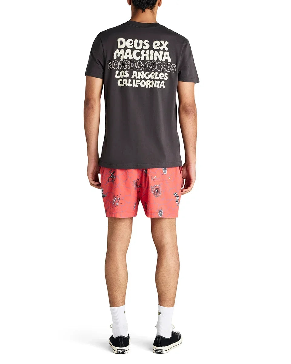 DEUS EX MACHINA VIBRANT VIRUS BOARDSHORT (MESH) STRAWBERRY