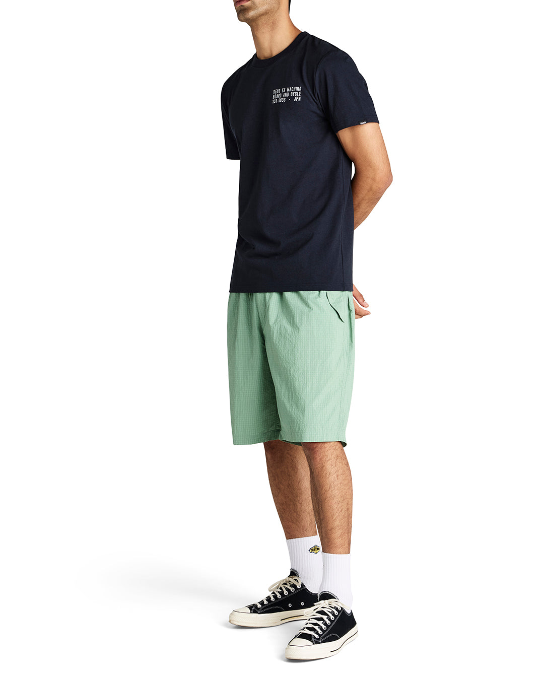 DEUS EX MACHINA Remi Parachute Short - Shale Green