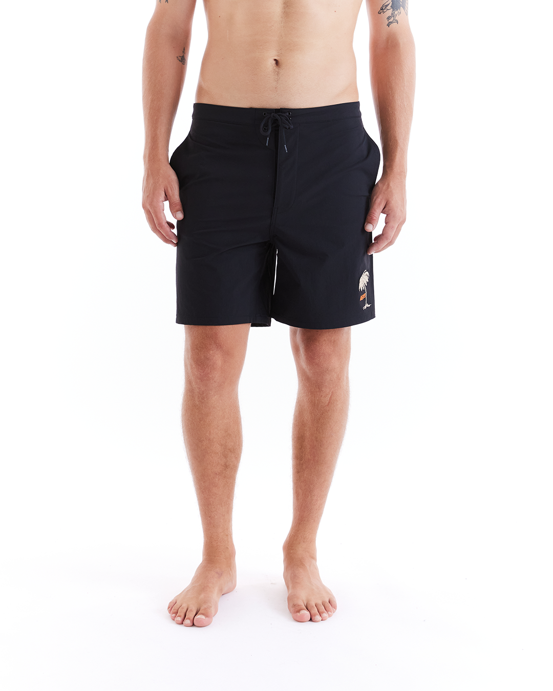 Tropical Boardshort - Black|Model