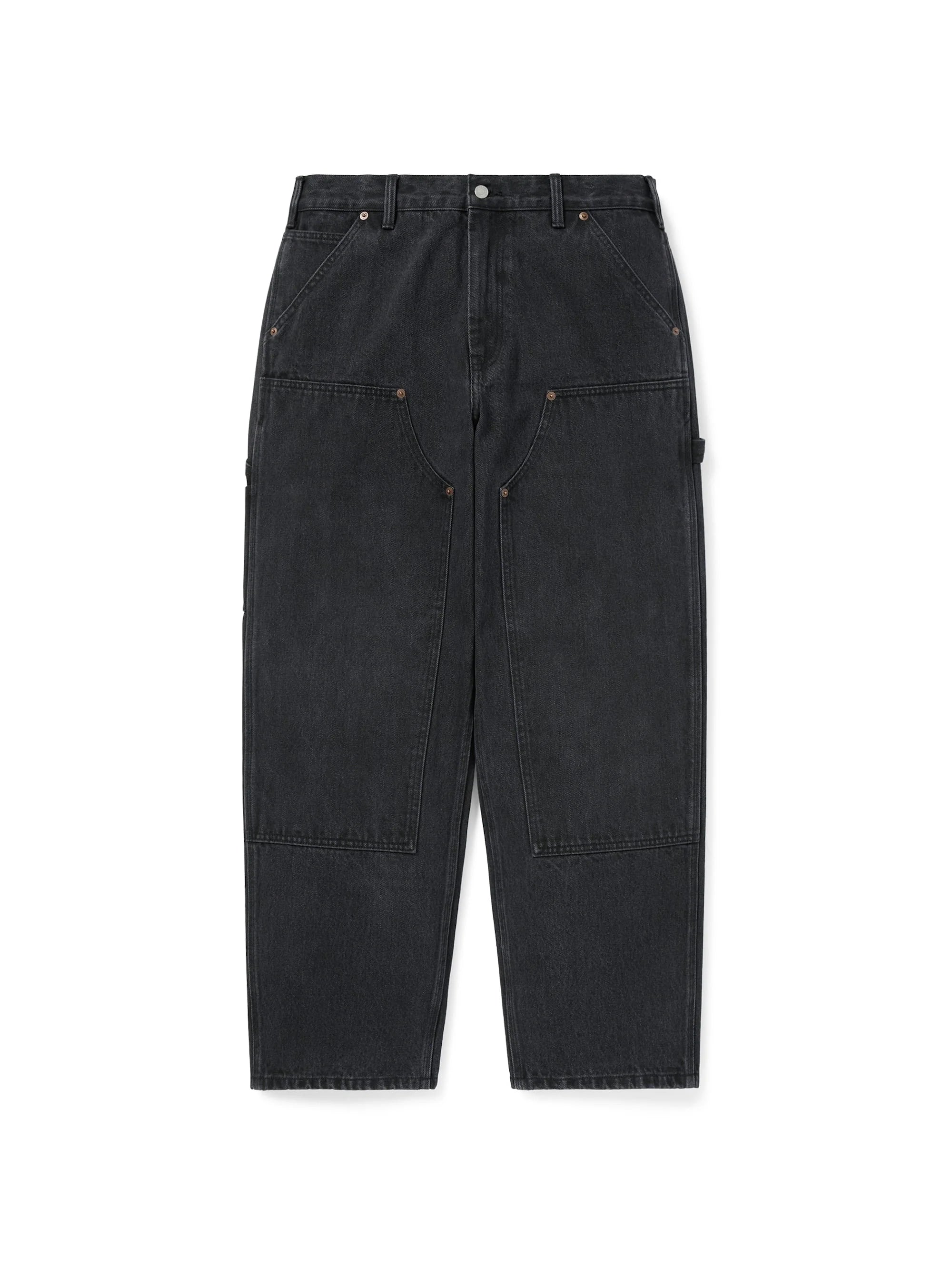 THISISNEVERTHAT - DENIM DOUBLE KNEE PANT - BLACK