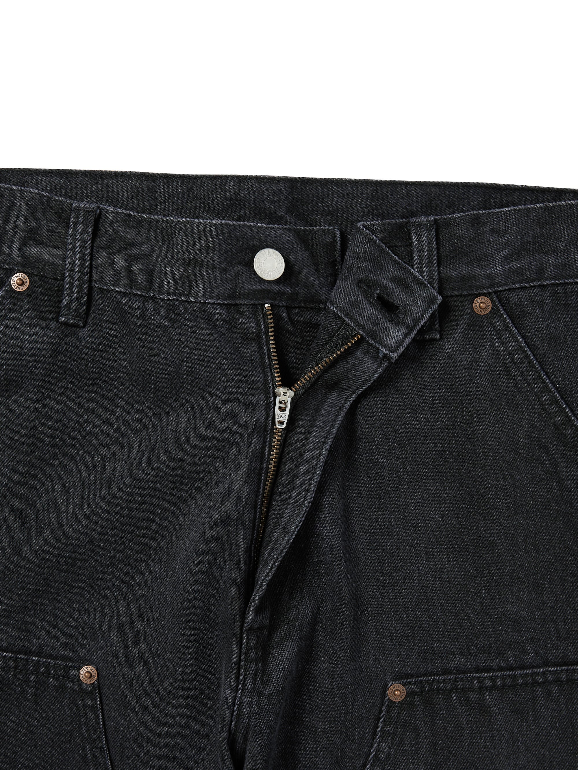 THISISNEVERTHAT - DENIM DOUBLE KNEE PANT - BLACK