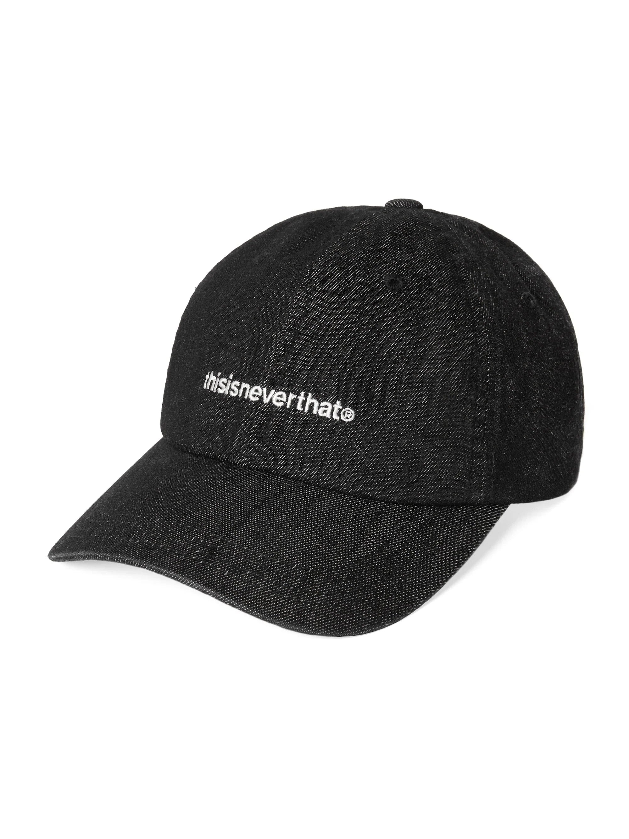 THISISNEVERTHAT DENIM T-LOGO CAP - BLACK