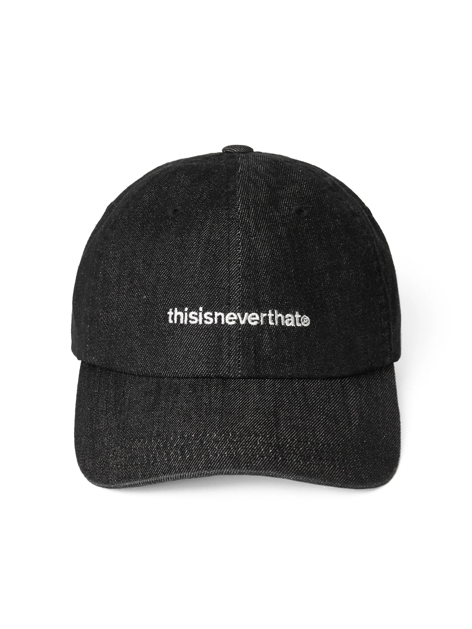 THISISNEVERTHAT DENIM T-LOGO CAP - BLACK