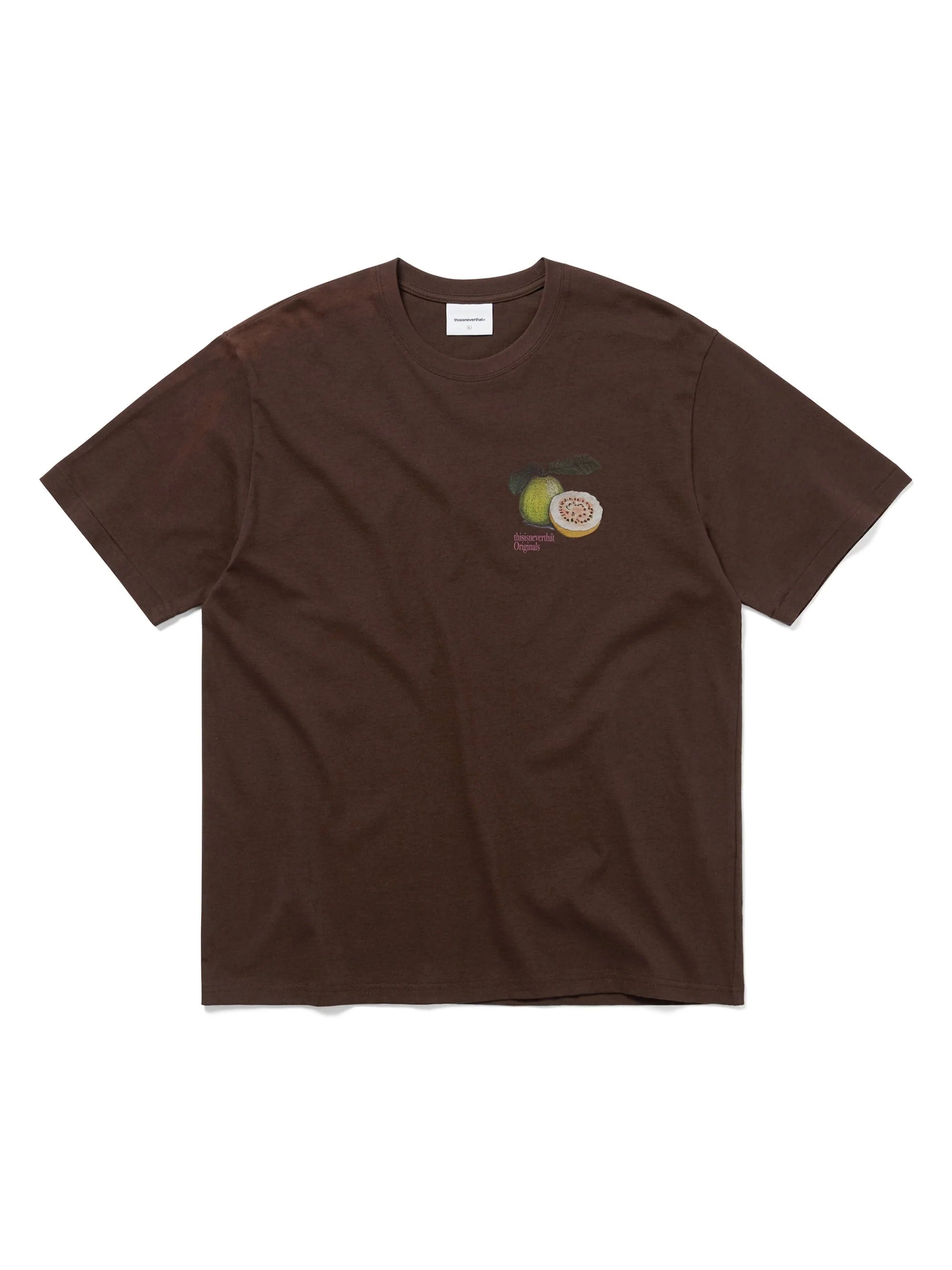 THISISNEVERTHAT GUAVA TEE - DARK CHOCOLATE
