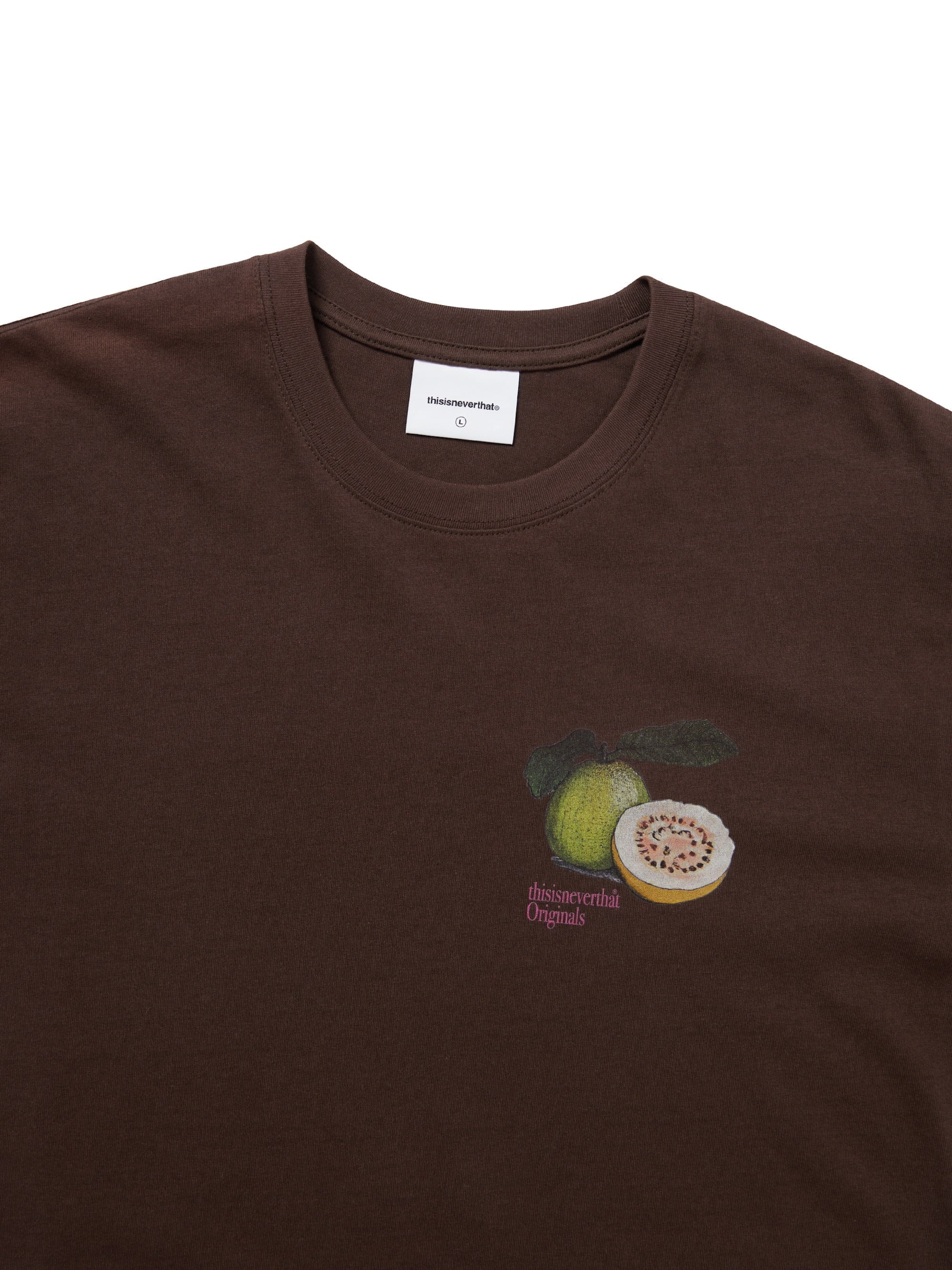 THISISNEVERTHAT GUAVA TEE - DARK CHOCOLATE