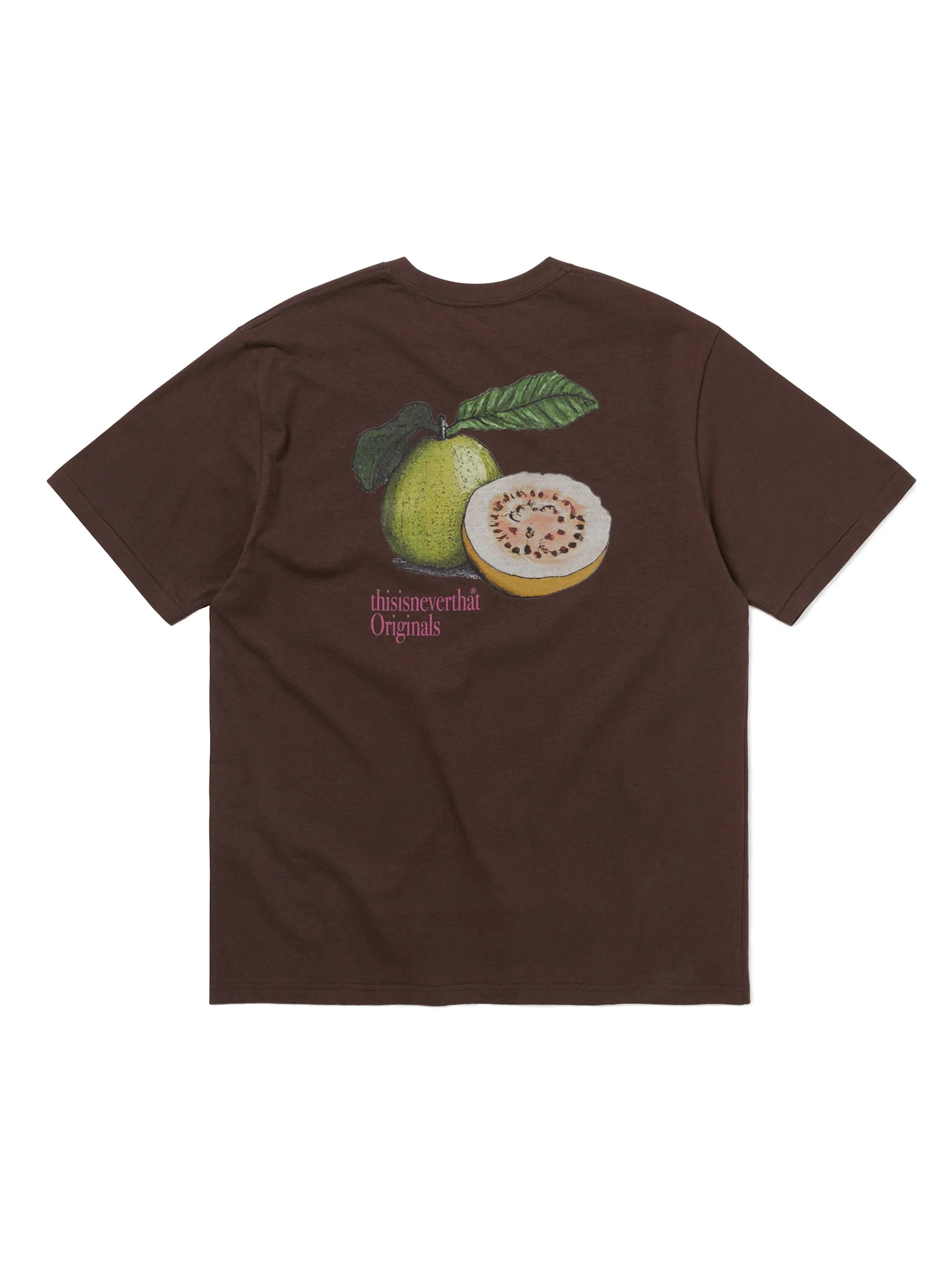 THISISNEVERTHAT GUAVA TEE - DARK CHOCOLATE