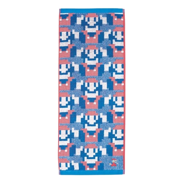 MARUSHIN SUN HEART MARIO MARIO PATTERN FACE TOWEL - MULTICOLOR