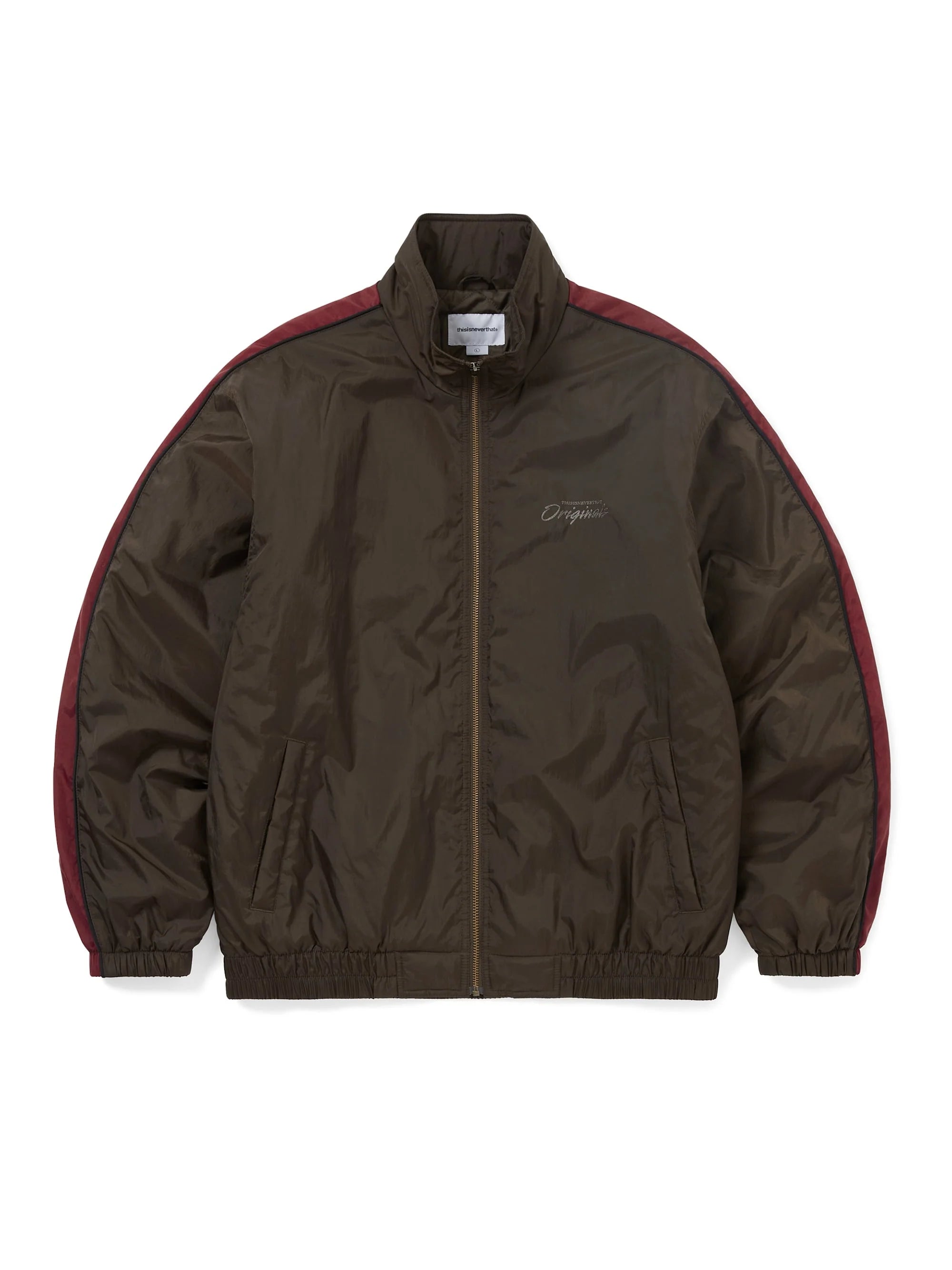 THISISNEVERTHAT - ORIGINALS WARM UP JACKET - BROWN