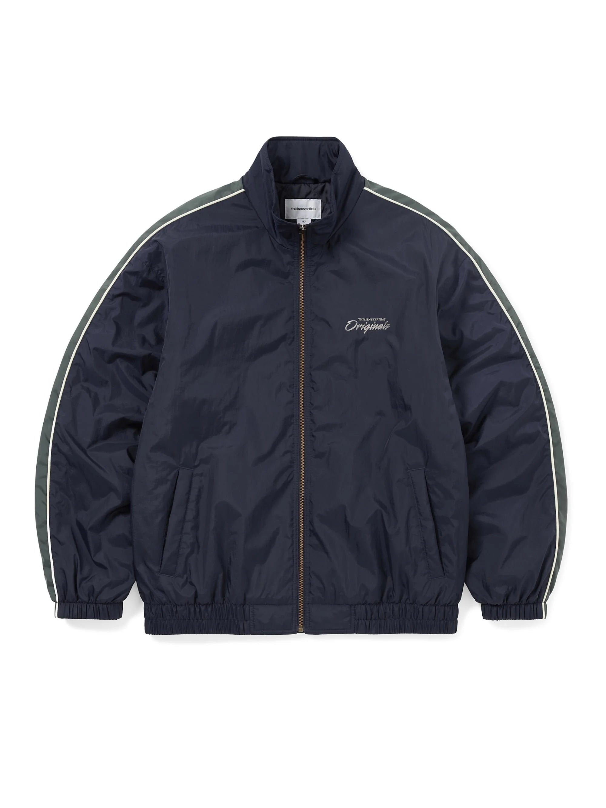 THISISNEVERTHAT - ORIGINALS WARM UP JACKET - NAVY